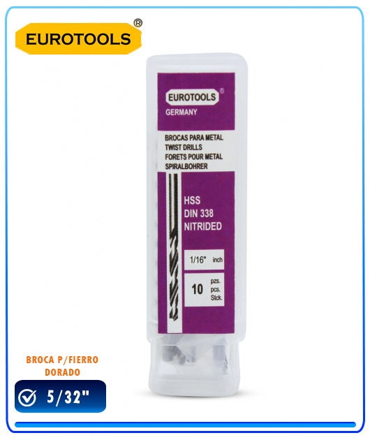 (000032) BROCA P/FIERRO DORADO 5/32