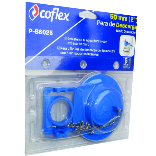 (P-B 6025)  PERA DE DESCARGA AZUL DE PVC COFLEX