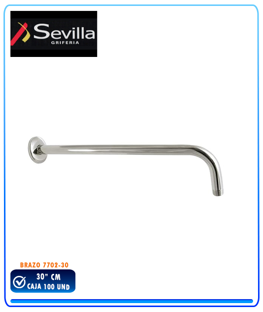 BRAZO D/DUCHA ESPAÑOLA 30 CMS  SH-7702 SEVILLA