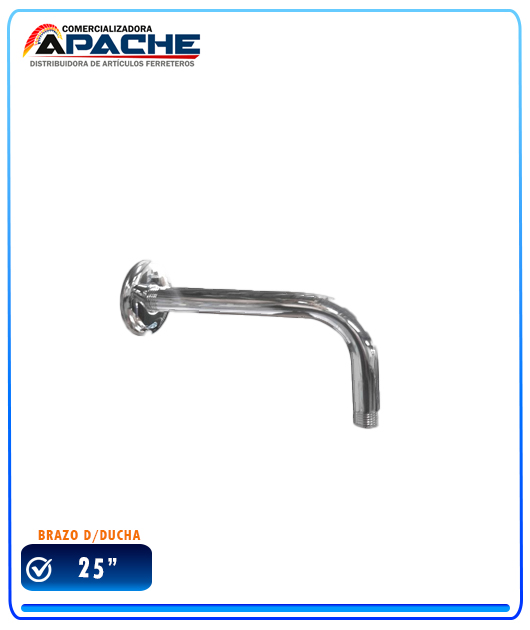 (50100362) BRAZO D/DUCHA C/CANOPLA OVAL SS135