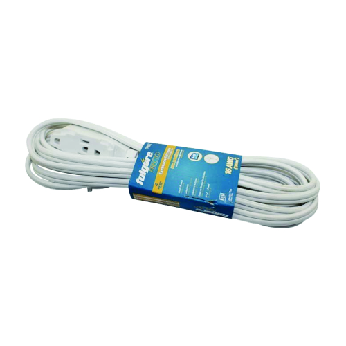 EXTENSION ELECTRICA BLANCA 3M USO DOMESTICO 220 VCA FULGORE