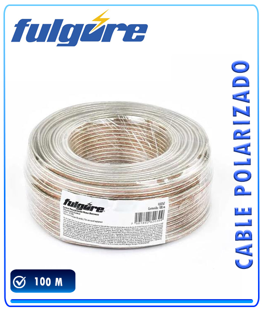 (FU0767) CABLE POLARIZADO 22AWG 100M FULGORE