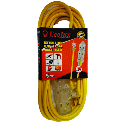 (HB202) EXTENSION VULCANIZADO 10MT EUROLITE 3 TOMAS