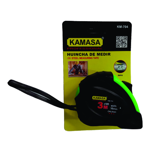 (KM704) WINCHA PLASTICA COLOR 3MX16MM KAMASA