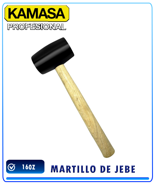 (KM077) MARTILLO DE JEBE 16OZ KAMASA