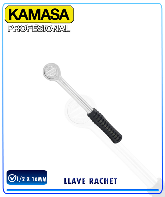 (KM791) KM-791 LLAVE RACHET 1/2 X 16MM KAMASA