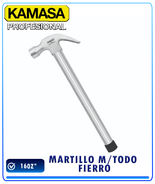 (KM1016) MARTILLO C/IMAN M/FIBRA KAMASA