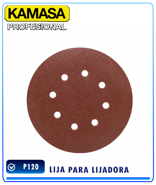 (KM1499) LIJA PARA LIJADORA 180MM P120 KAMASA