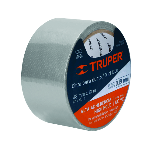 (12586) DUCTE TAPE 0.19 MM ESPESOR 10M TRUPER