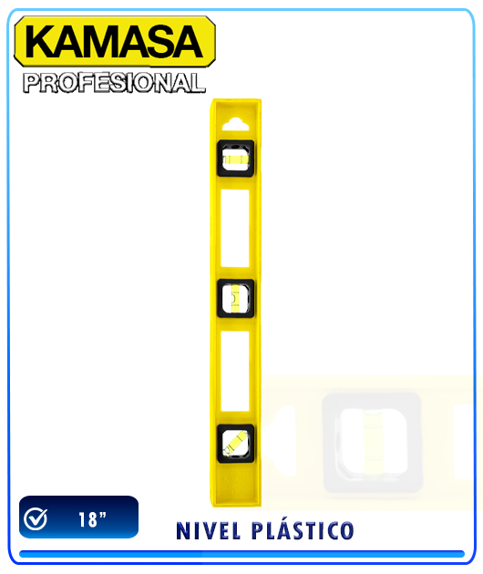 (KM645) NIVEL PLASTICO 18